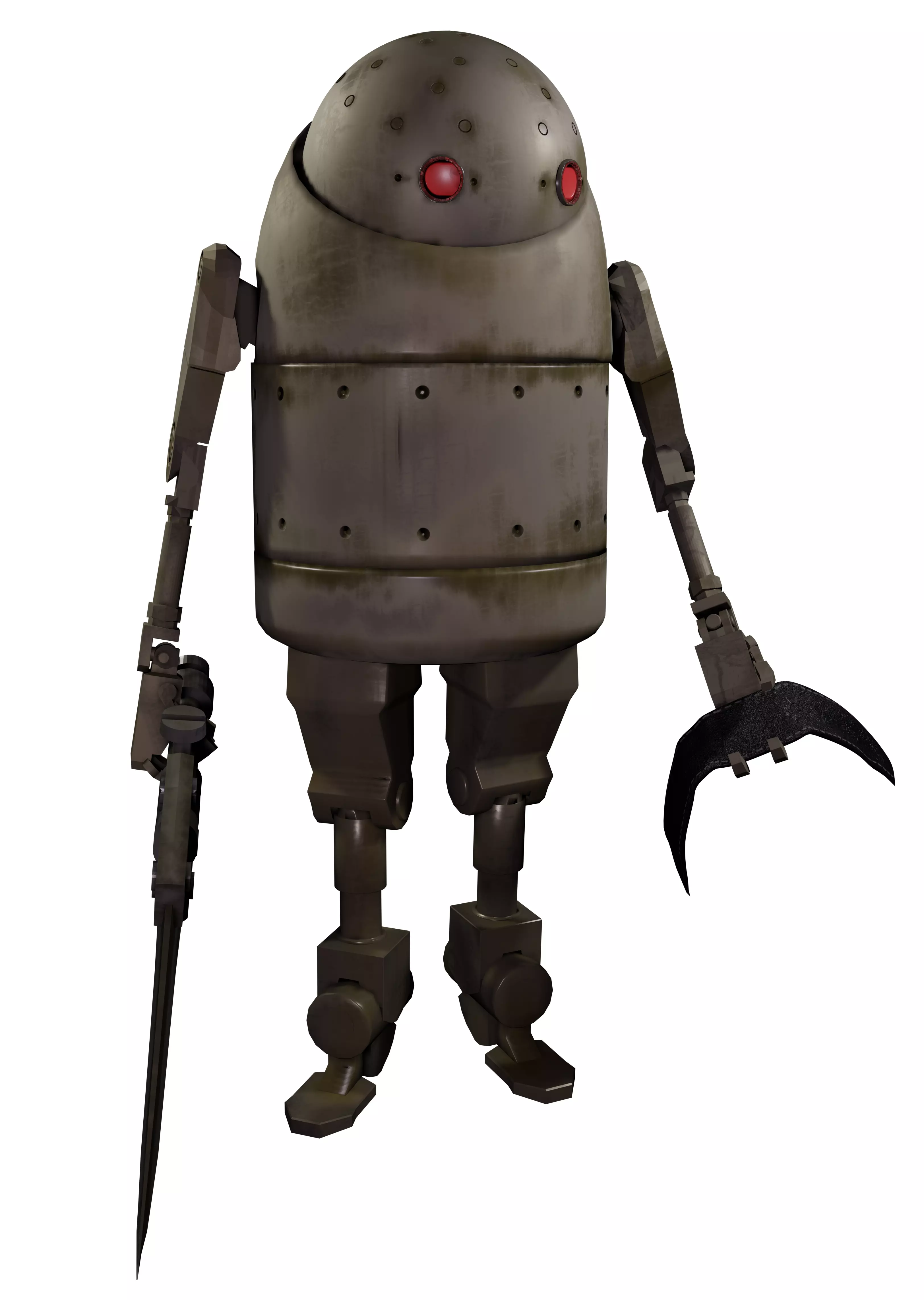 Nier Biped Low-poly 3D model_2