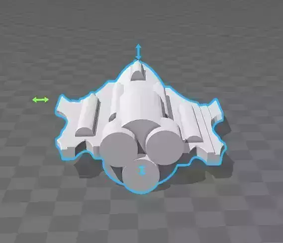 Fighter spaceship Free 3D print model