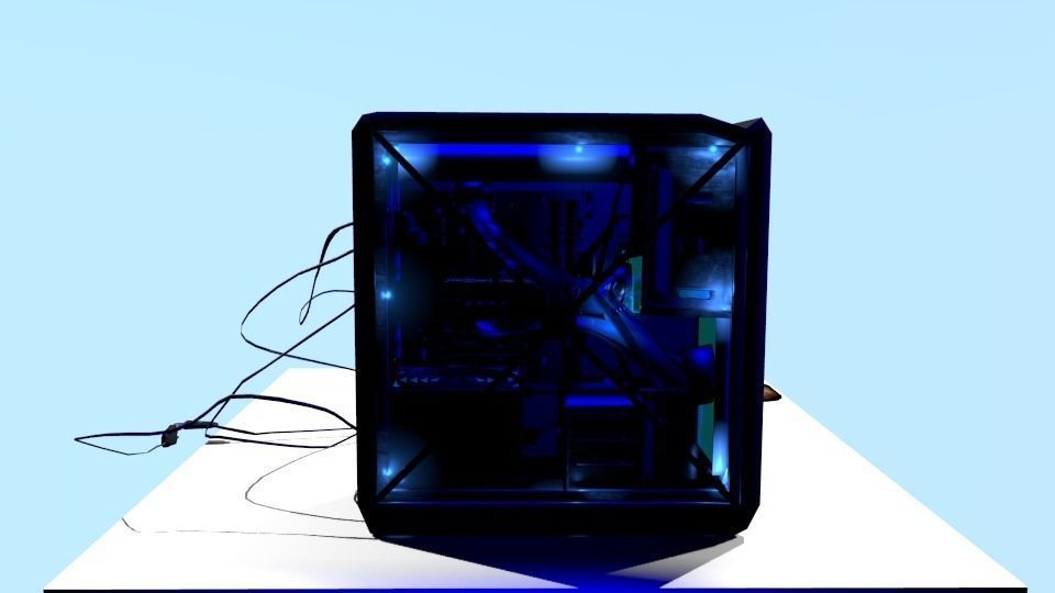 Computer rigged and animated Low-poly 3D model_3