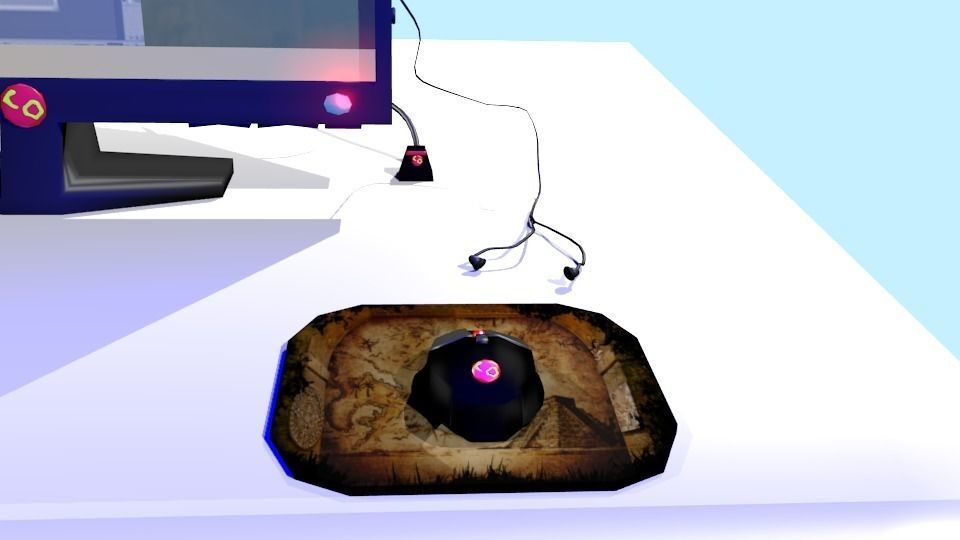 Computer rigged and animated Low-poly 3D model_1