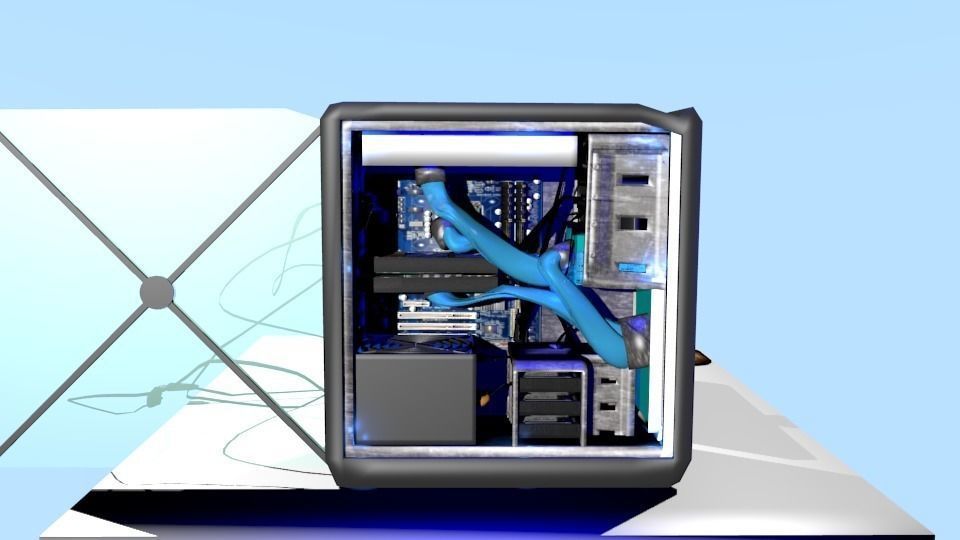 Computer rigged and animated Low-poly 3D model_8