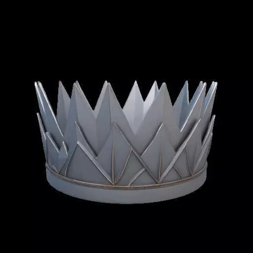 Origami Queen or king Crown 3D print model_18