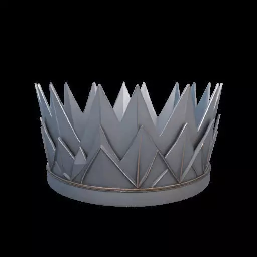 Origami Queen or king Crown 3D print model_19