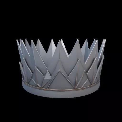 Origami Queen or king Crown 3D print model_20