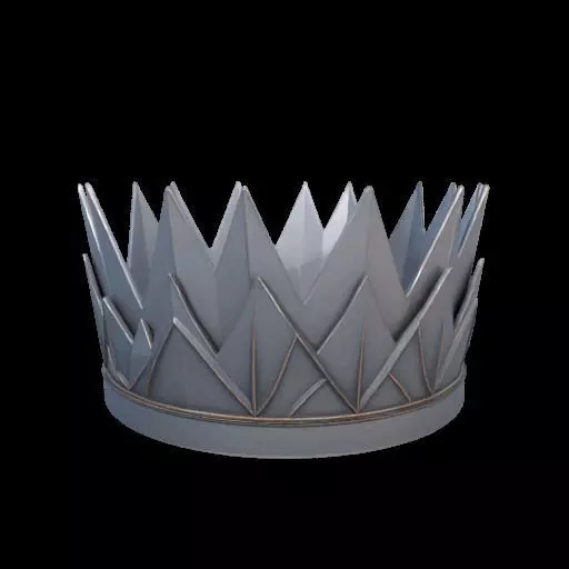 Origami Queen or king Crown 3D print model_30