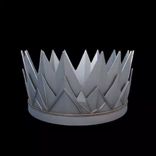 Origami Queen or king Crown 3D print model_24
