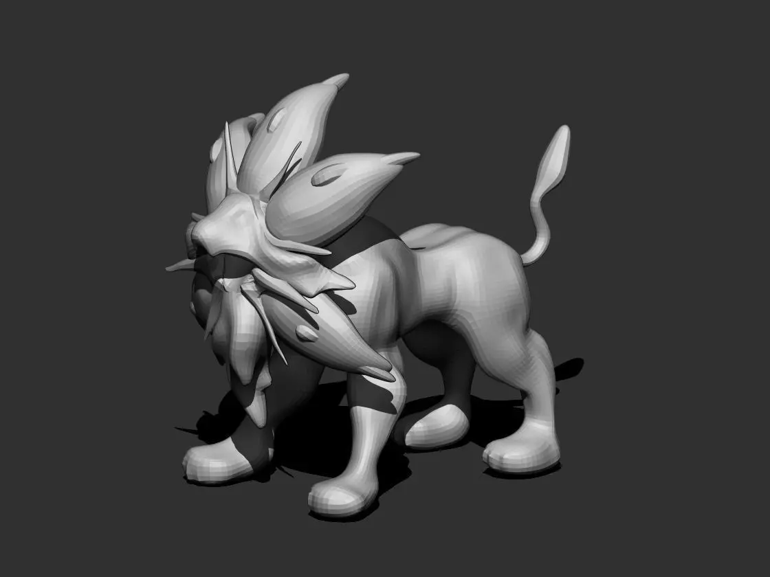 Solgaleo lion 3D print model_0