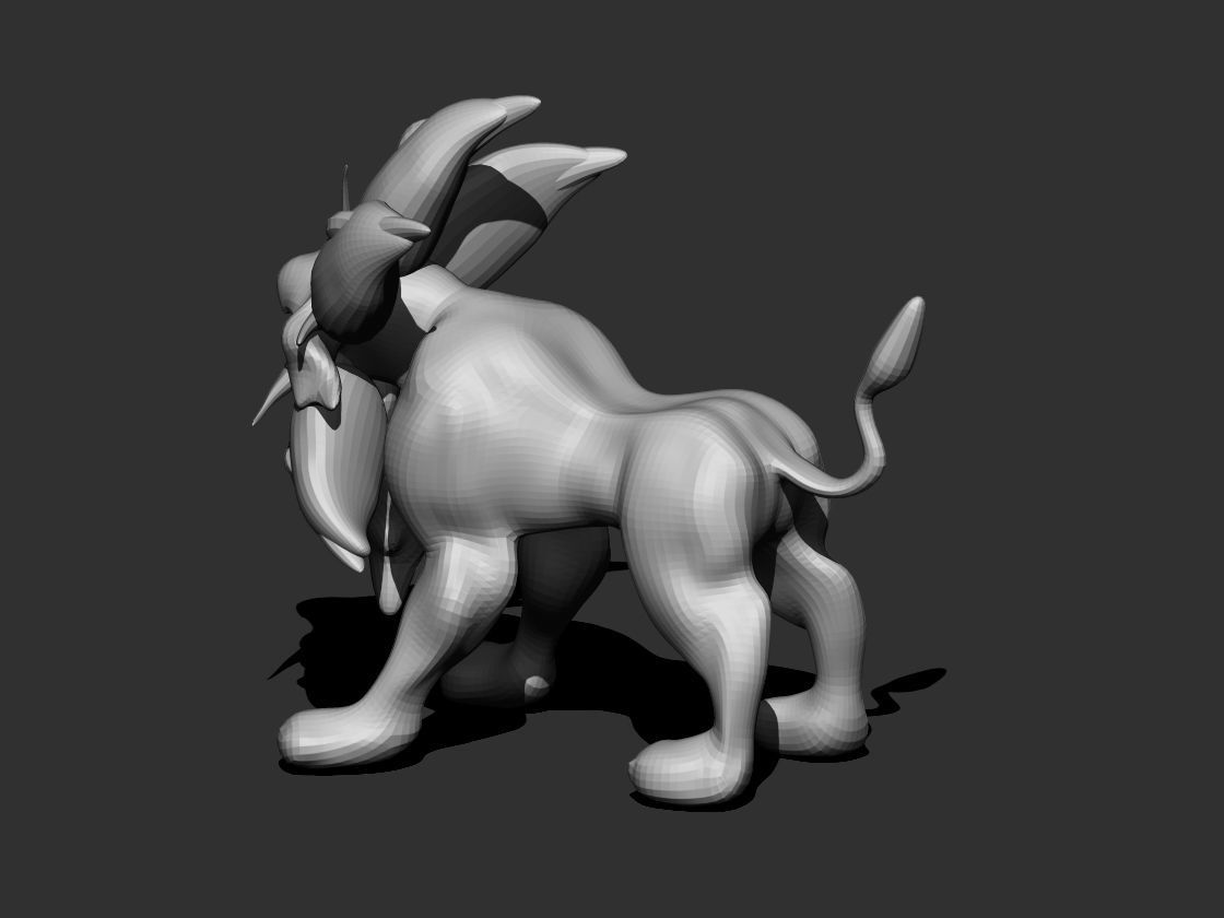 Solgaleo lion 3D print model_1