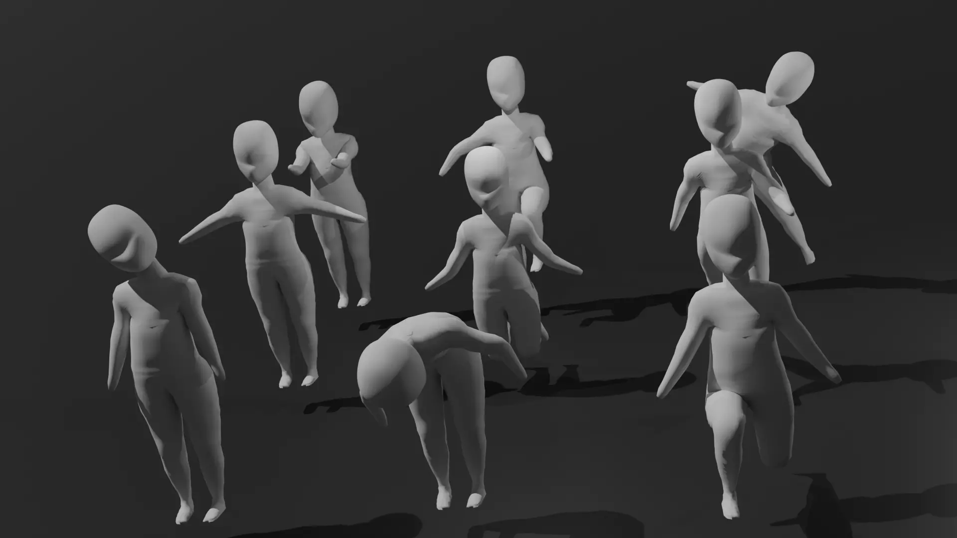 Stylized Rigged Human Male Character for Animation Game Free 3D model