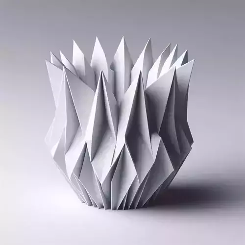 Geometric Paper Candle Holder
