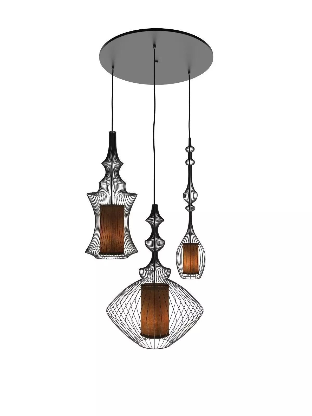 Emperor  Opium and Tibet pendant lamps 3D model_0