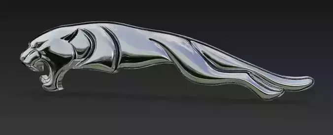 Jaguar Car Logo 3D Model 3D model 3