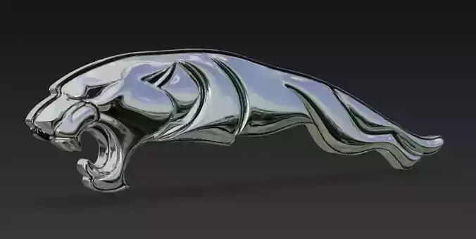 Jaguar Car Logo 3D Model 3D model 2