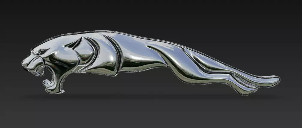 Jaguar Car Logo 3D Model 3D model