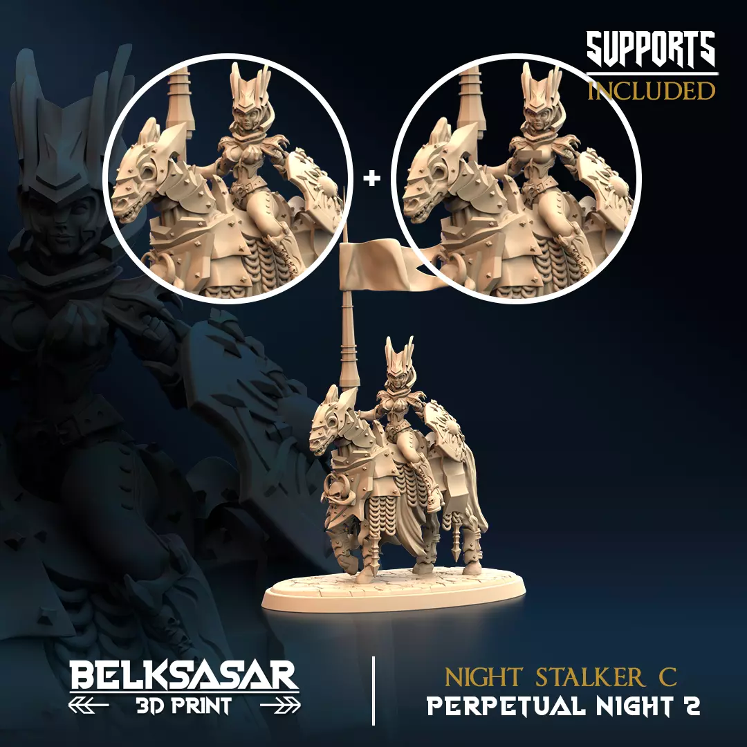 Vampire Night Stalker Nude and Normal 3D print model_3