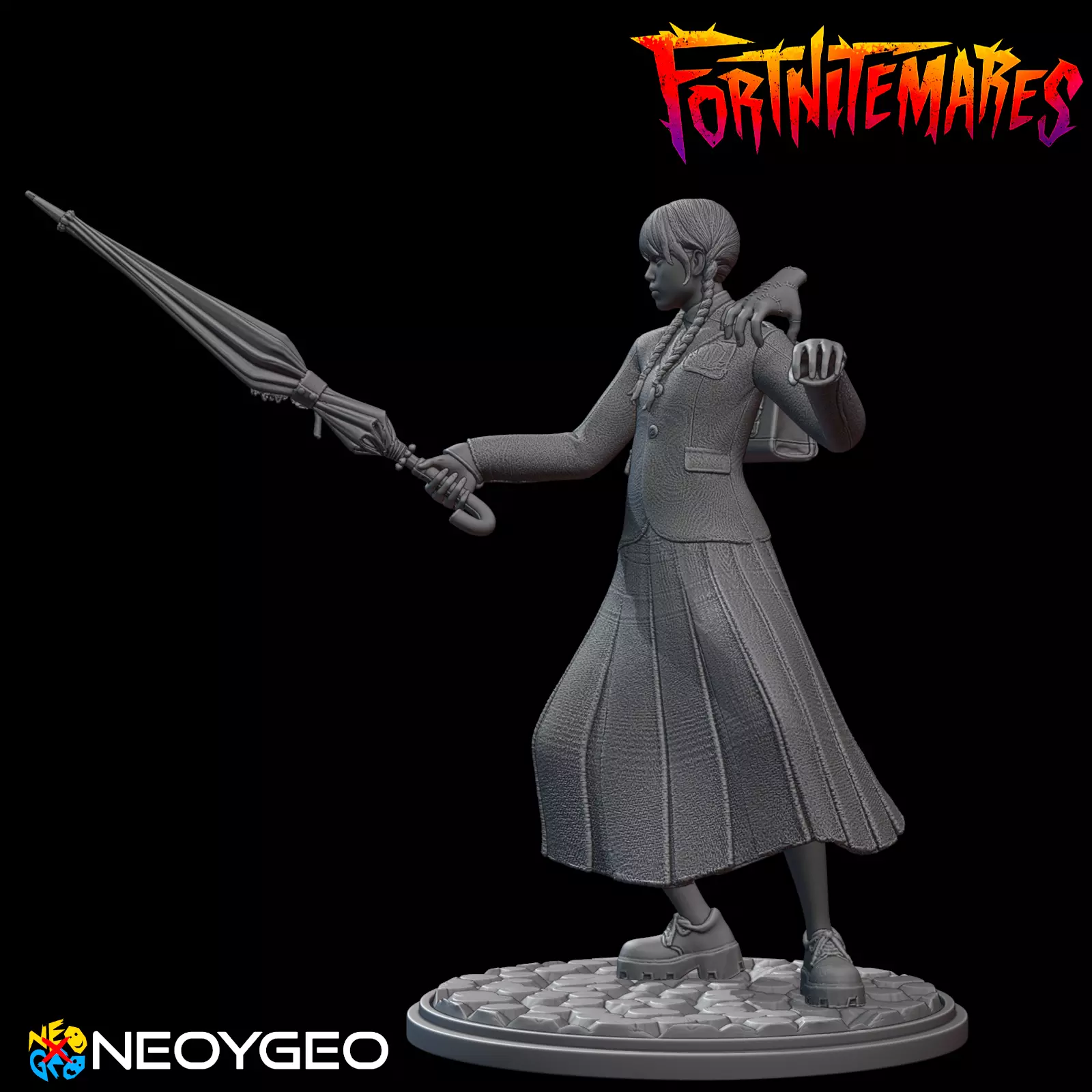 WEDNESDAY - HALLOWEEN - FORTNITEMARES - FORTNITE 3D print model_3
