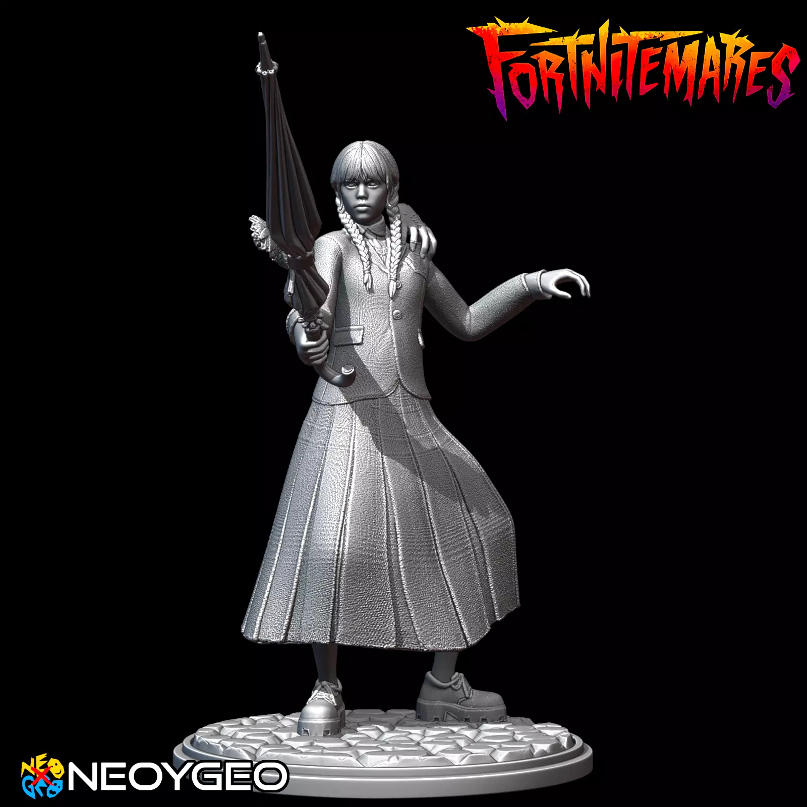 WEDNESDAY - HALLOWEEN - FORTNITEMARES - FORTNITE 3D print model_1