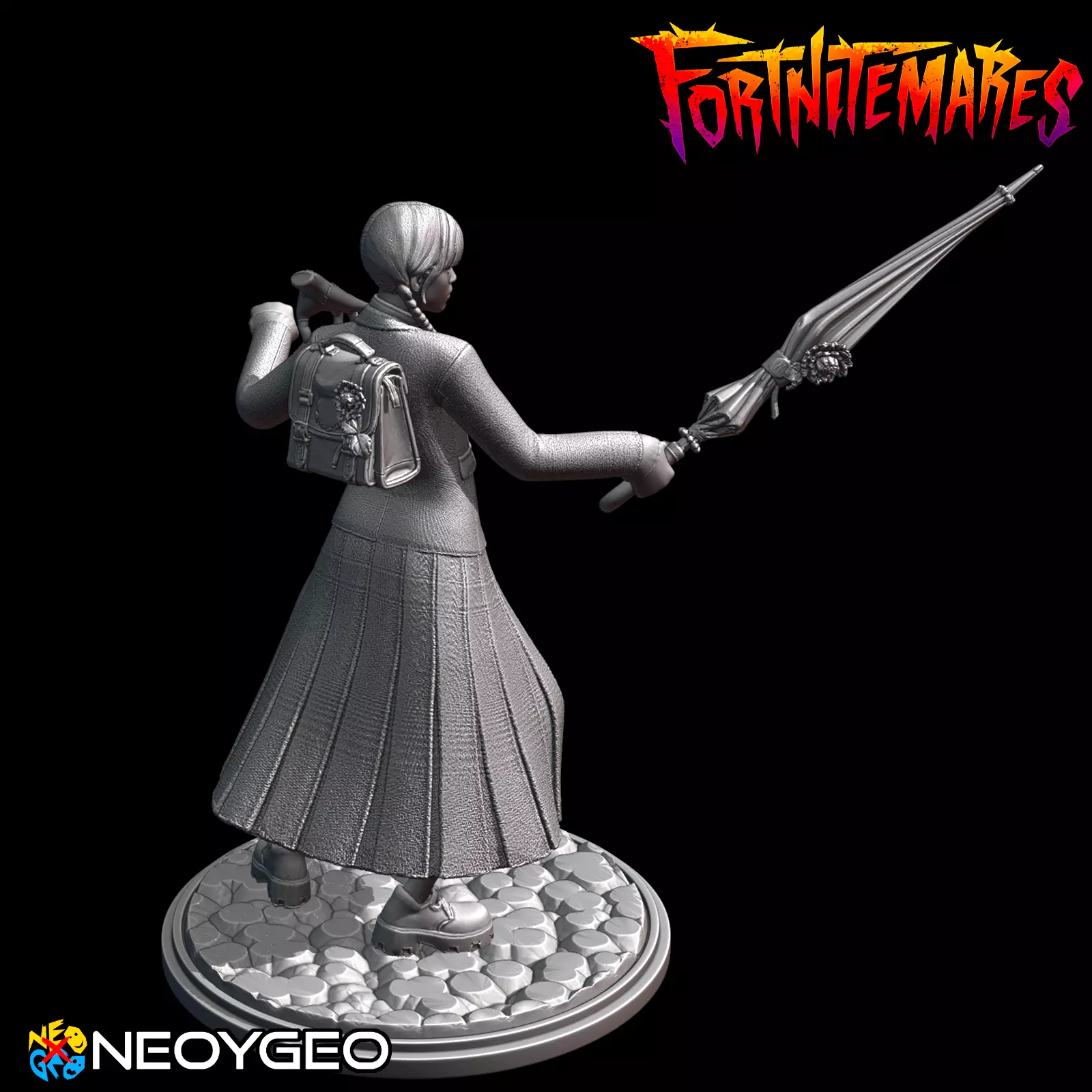 WEDNESDAY - HALLOWEEN - FORTNITEMARES - FORTNITE 3D print model_4