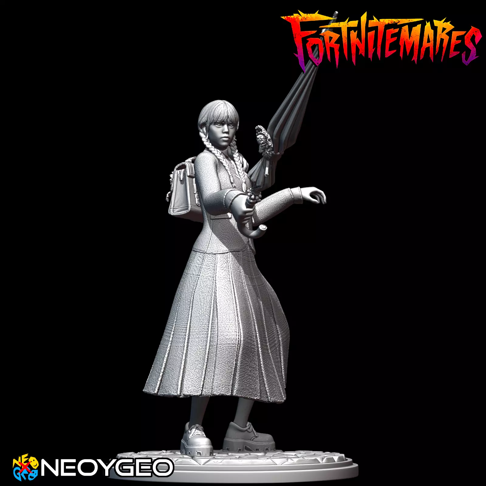 WEDNESDAY - HALLOWEEN - FORTNITEMARES - FORTNITE 3D print model_2