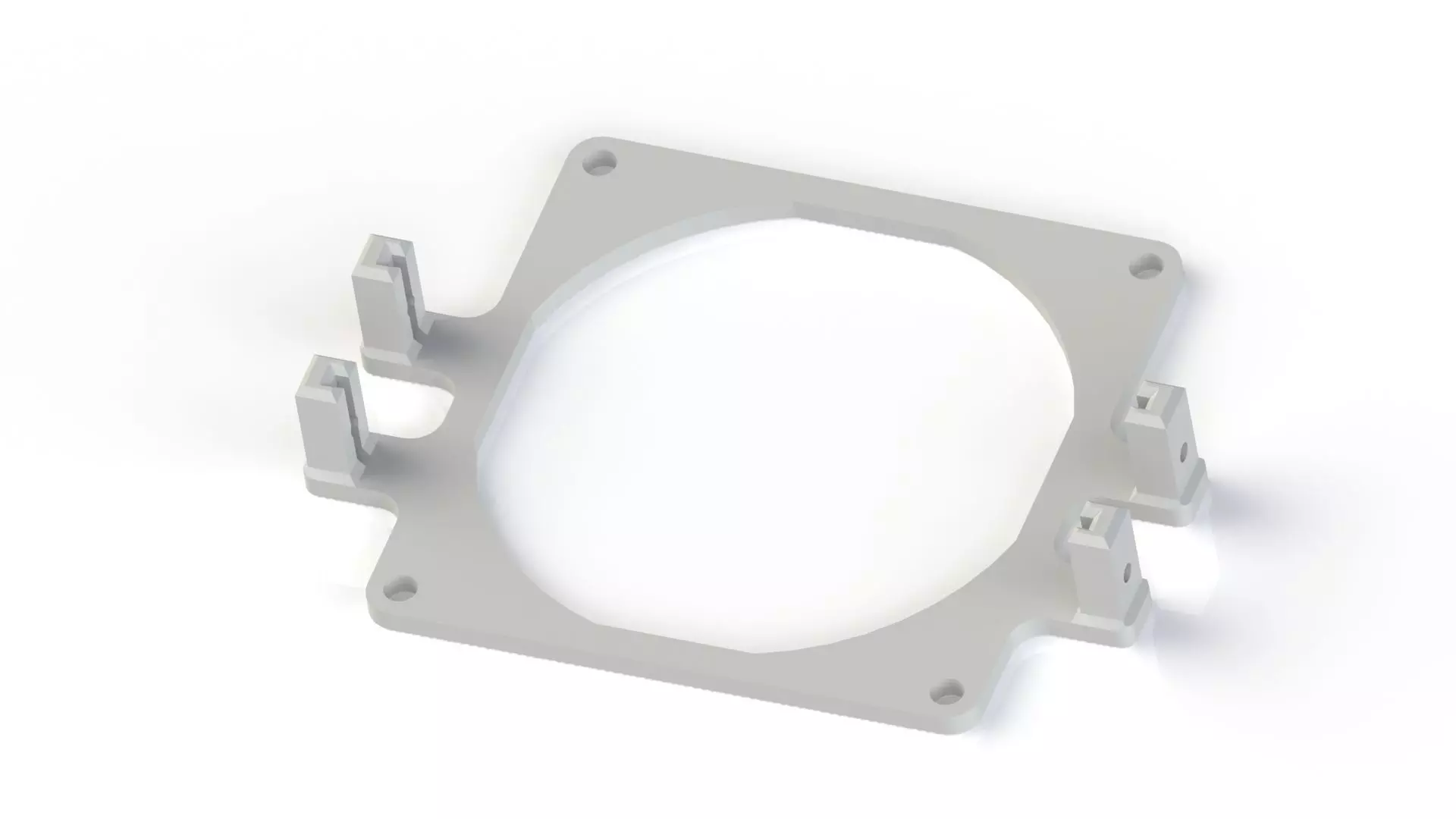 3Dfx Voodoo 2 SLI graphics card fan mounting MKII 3D print model_0