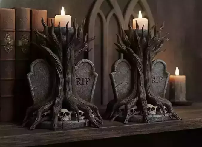 Grave Candle Holders  Tree of Souls