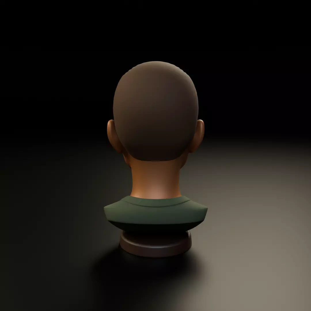 bust of old woman 3D print model_6