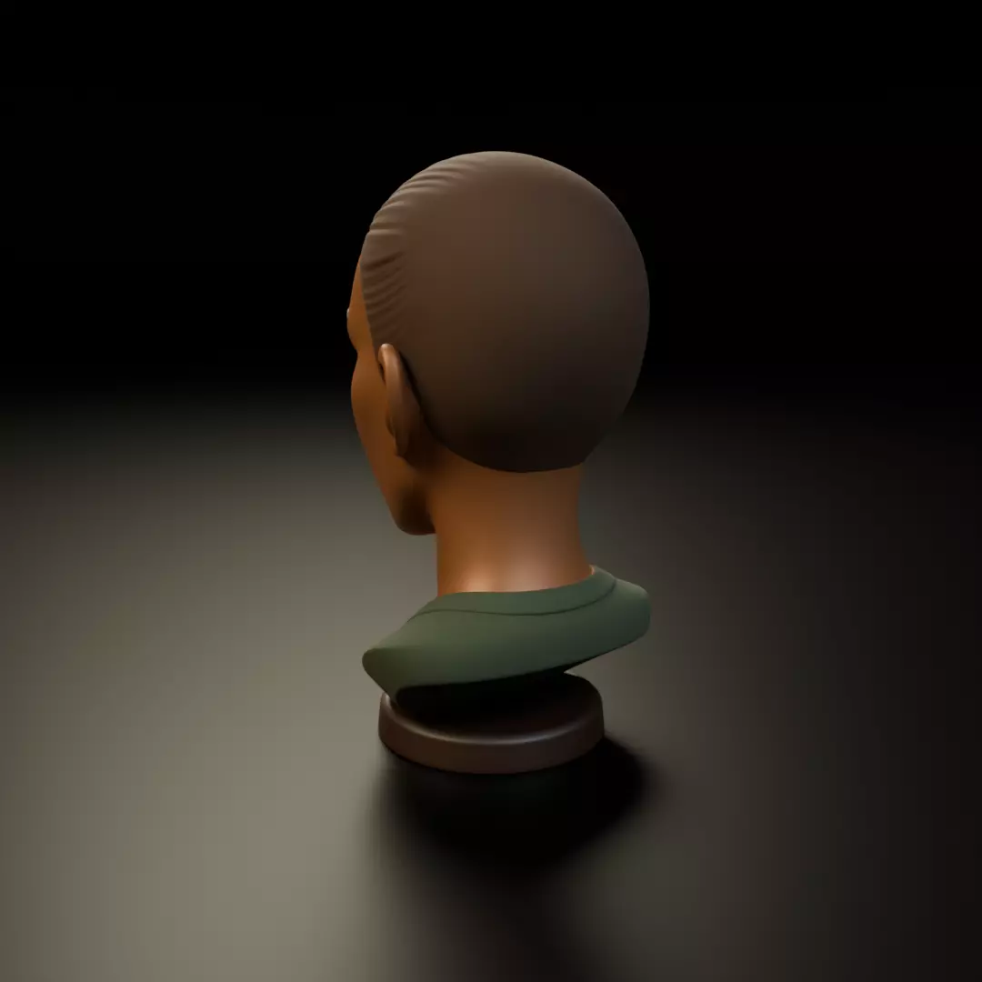 bust of old woman 3D print model_8