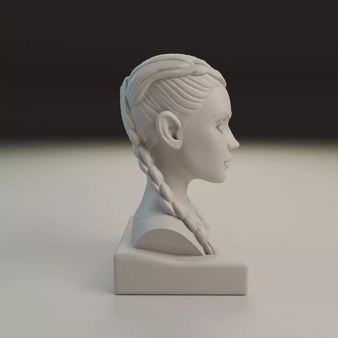 bust of woman 3D print model_1
