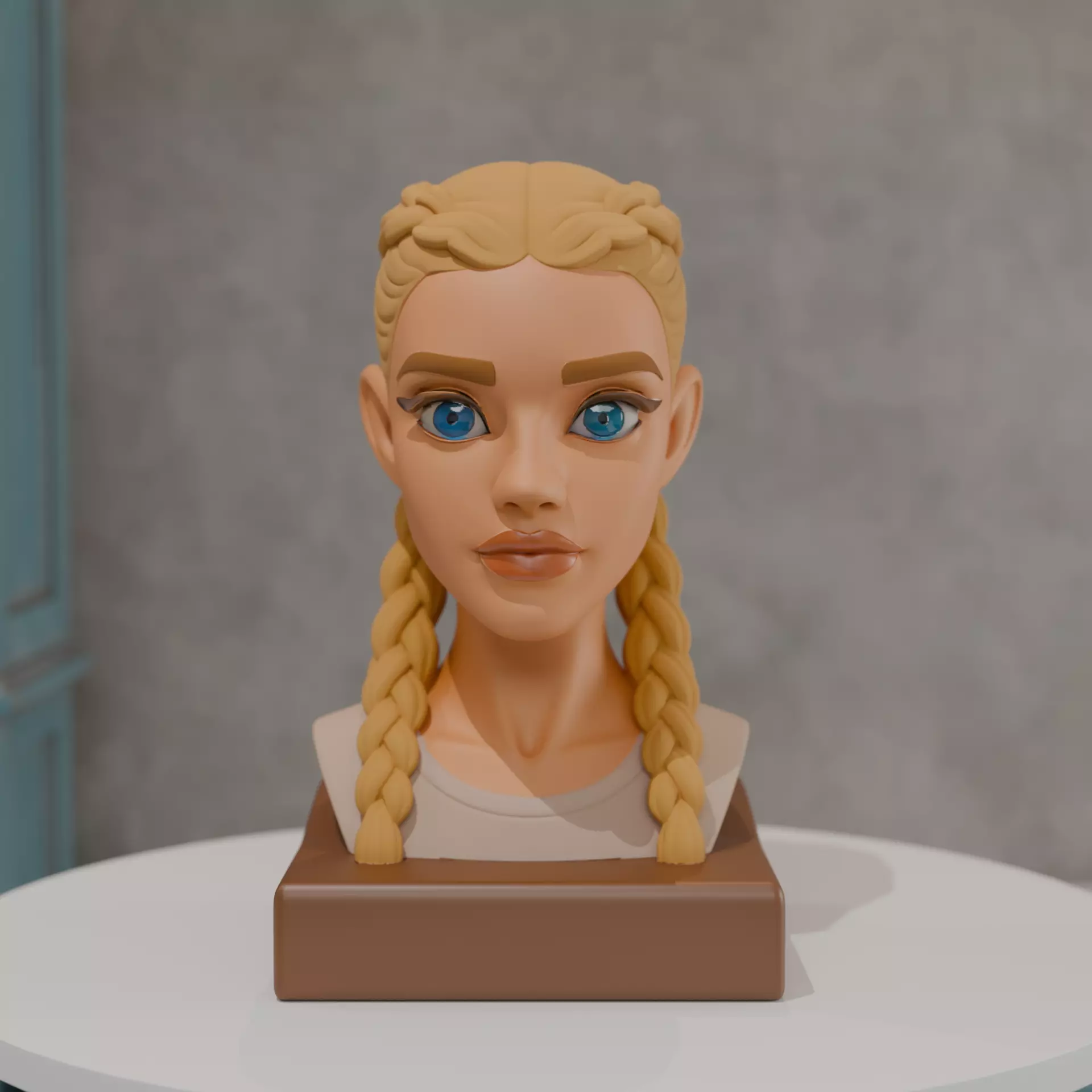 bust of woman 3D print model_0