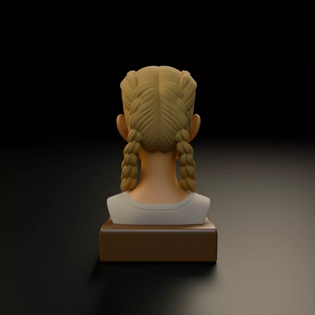 bust of woman 3D print model_6