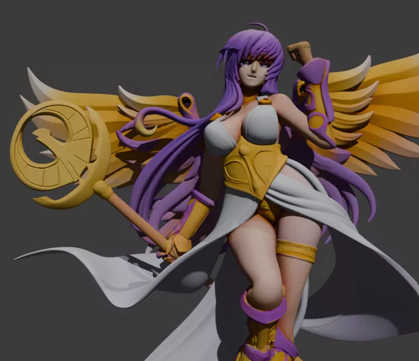 Atena - Saint Seiya 3D print model_6