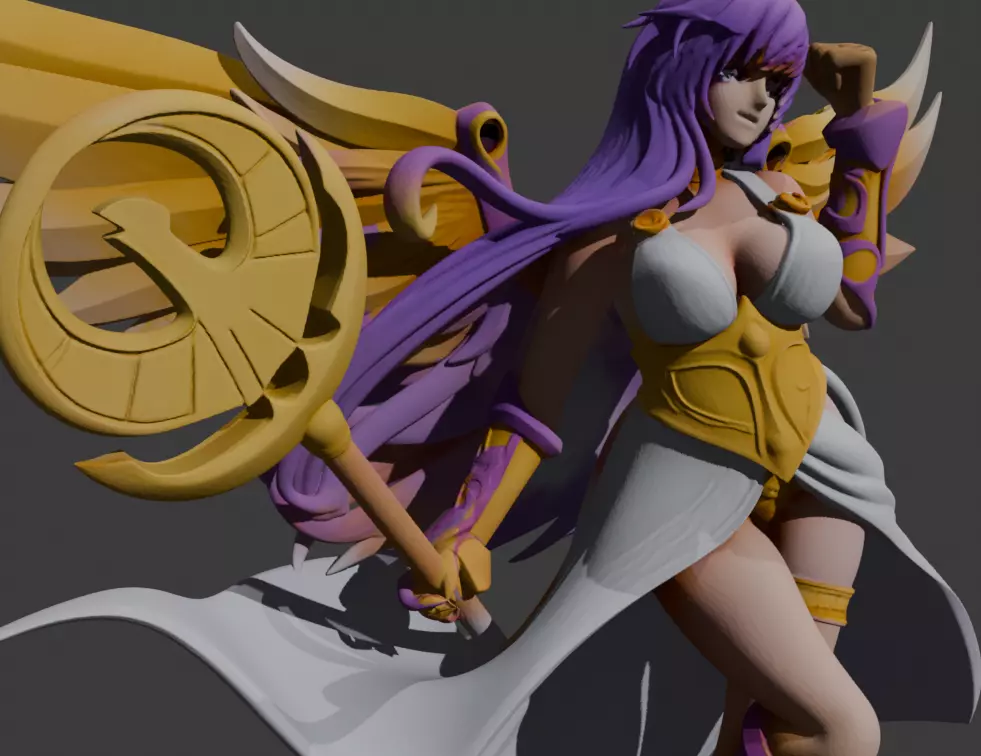 Atena - Saint Seiya 3D print model_8