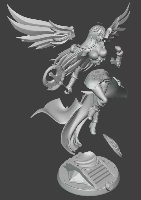 Atena - Saint Seiya 3D print model_13