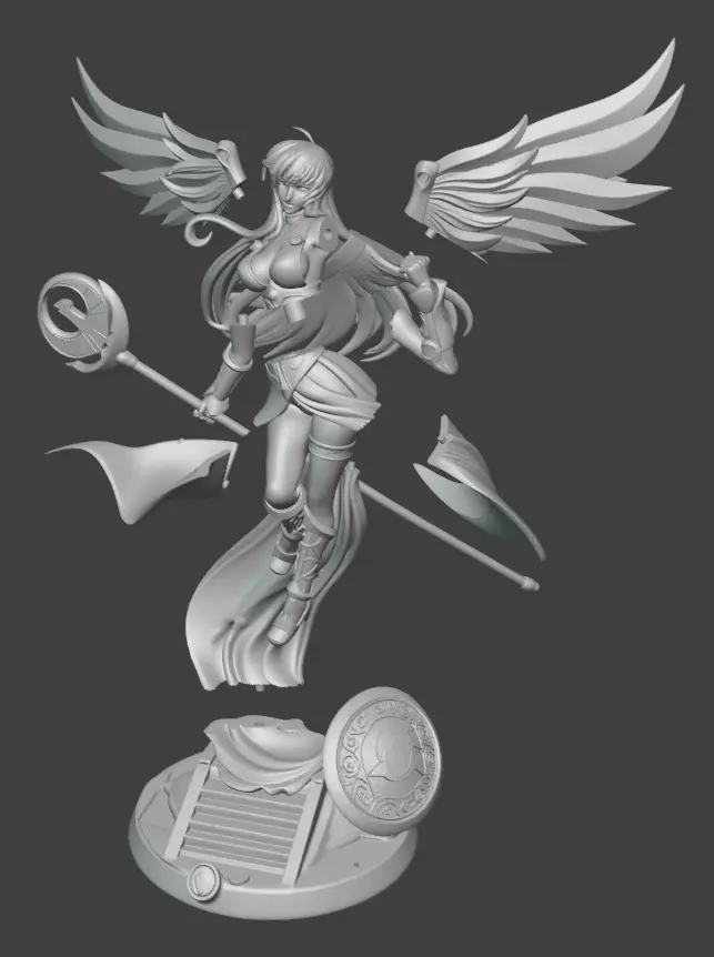 Atena - Saint Seiya 3D print model_12