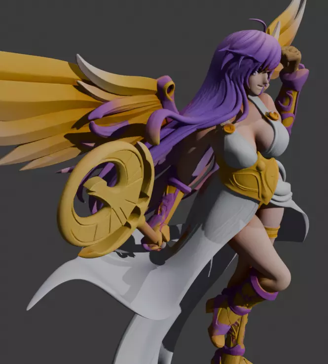 Atena - Saint Seiya 3D print model_4