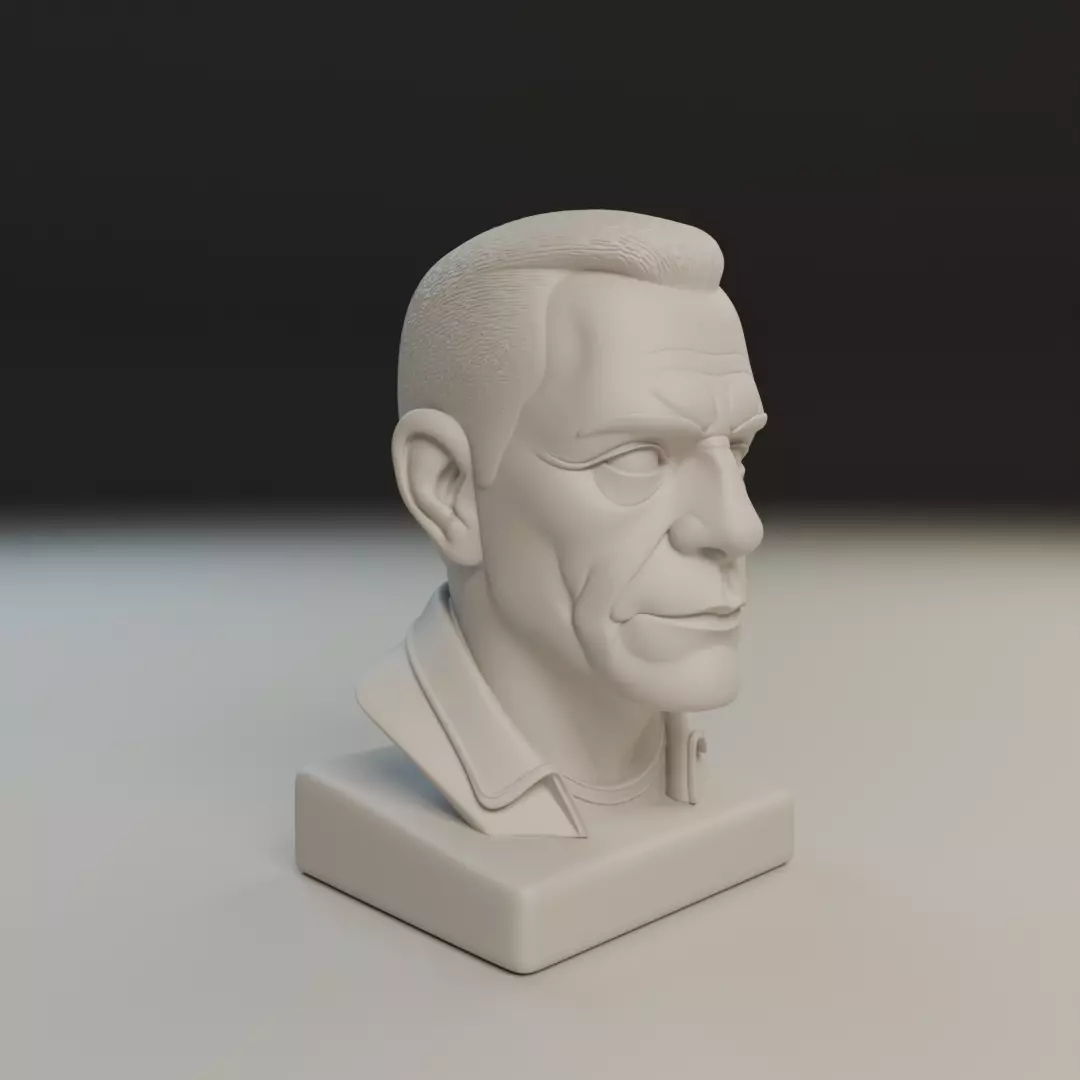 jean claude van damme 3D print model_12