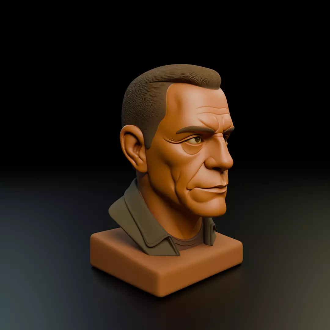 jean claude van damme 3D print model_11