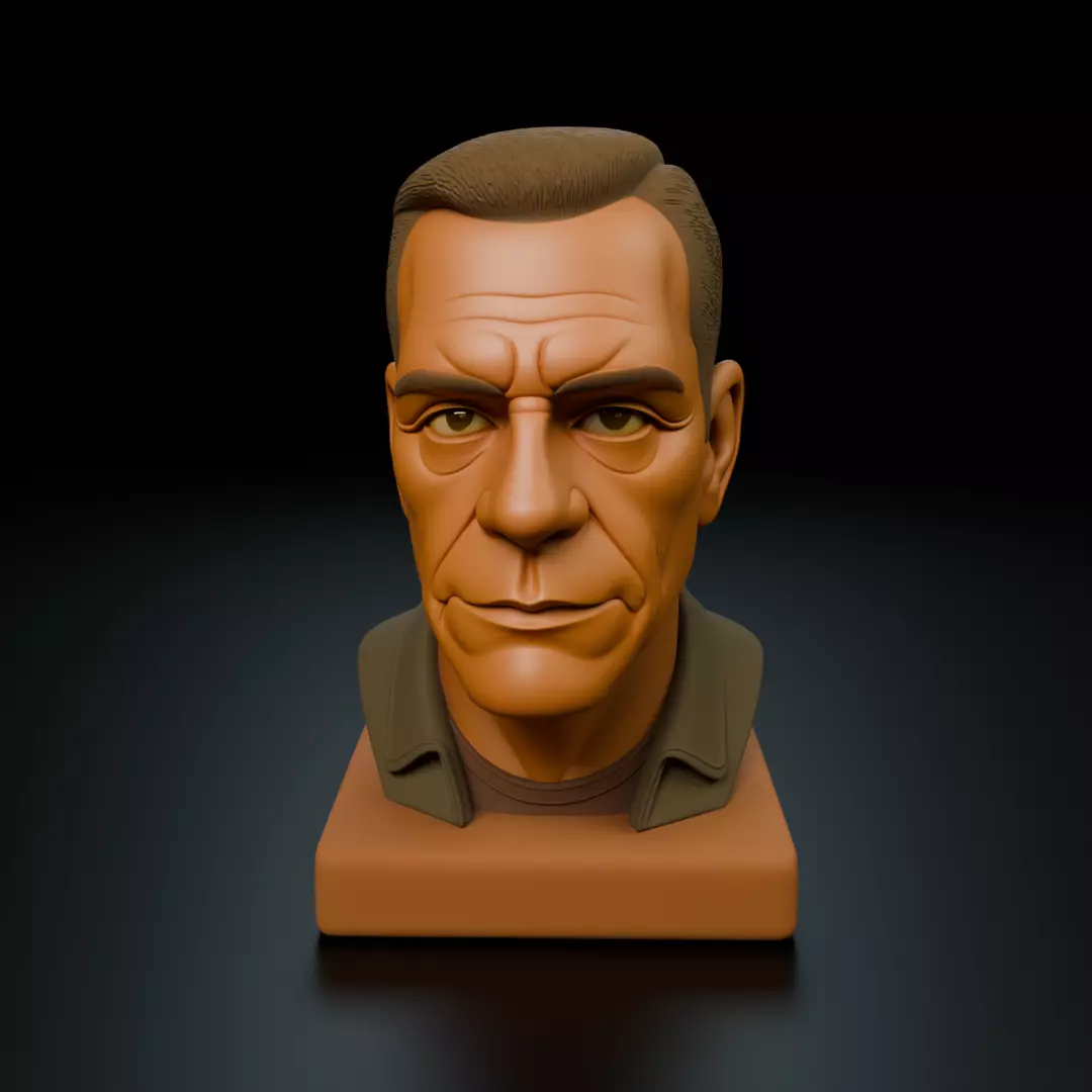jean claude van damme 3D print model_15