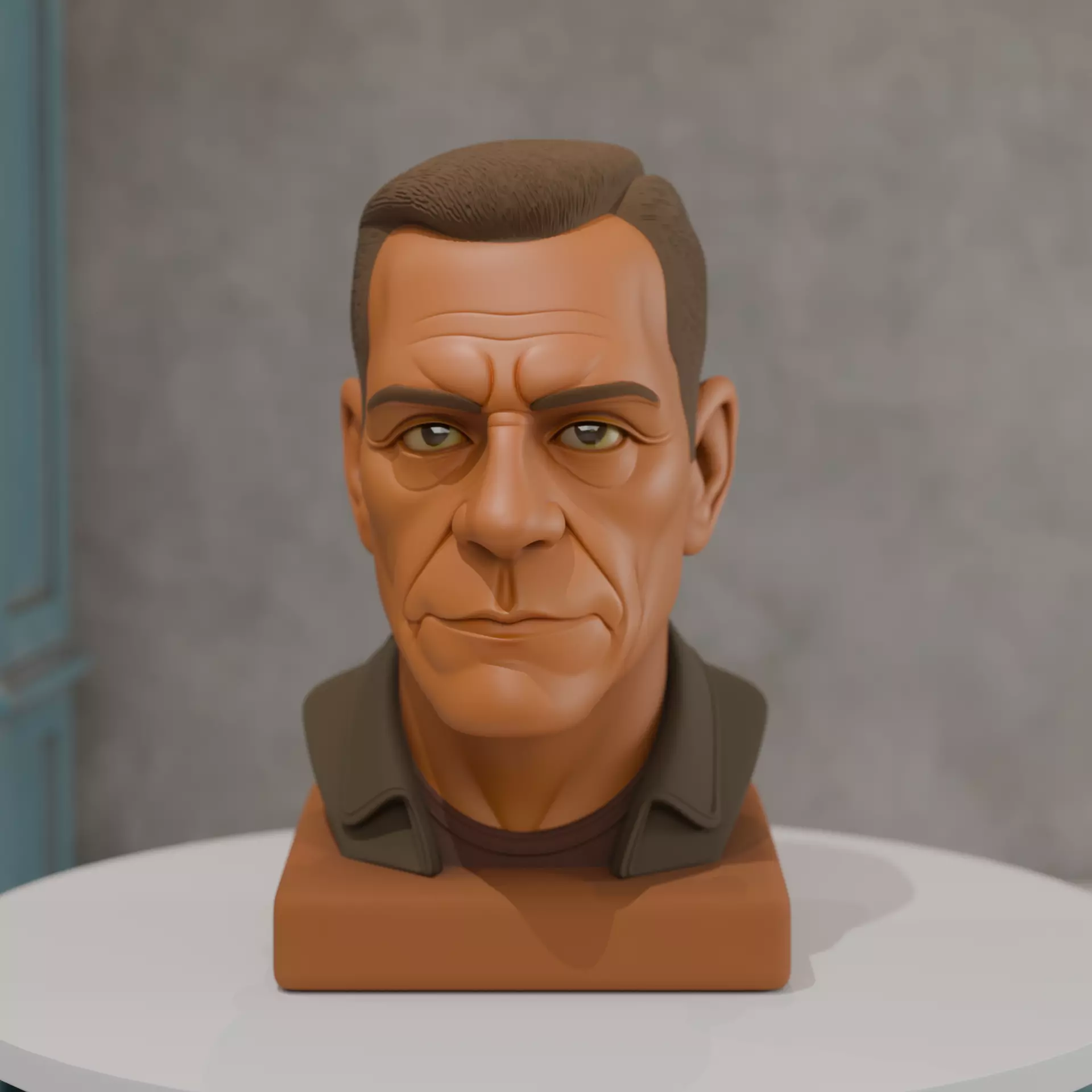 jean claude van damme 3D print model_0