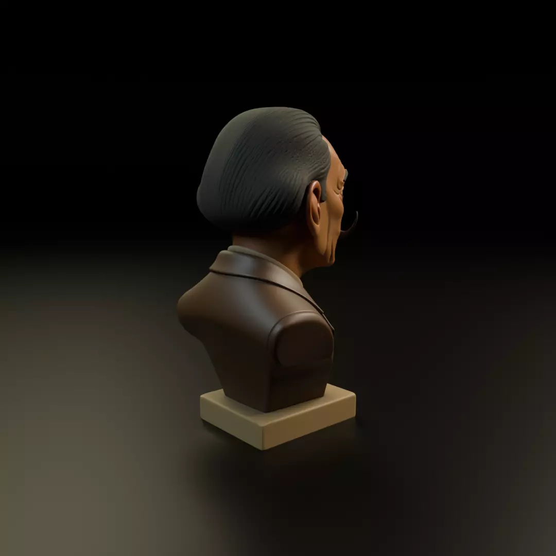 Salvador Dali Bust 3D print model_14