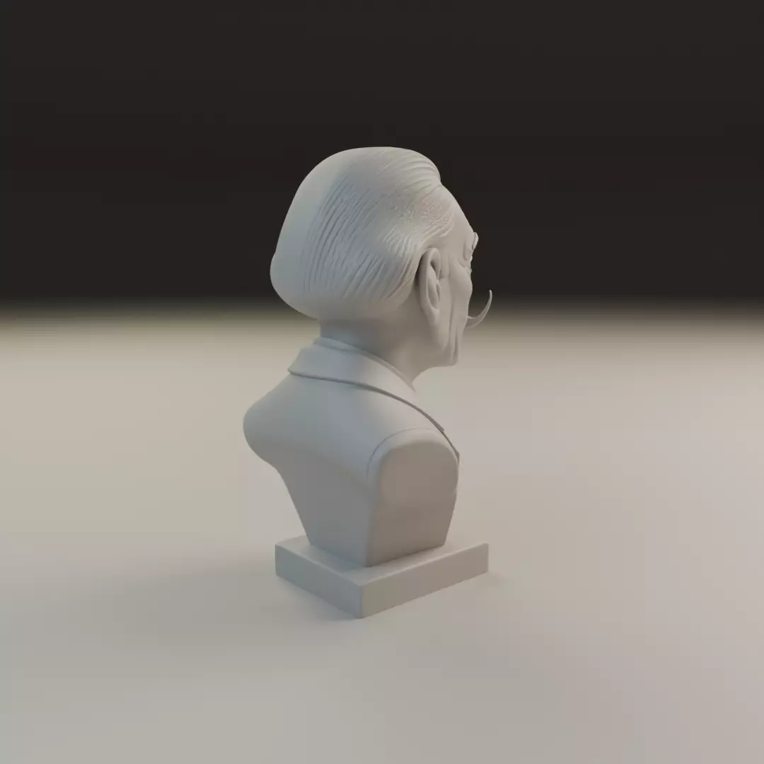 Salvador Dali Bust 3D print model_13