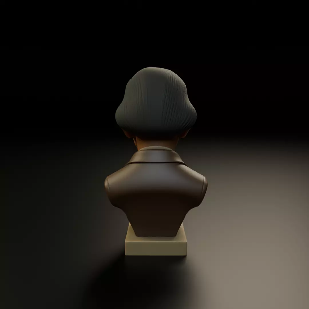 Salvador Dali Bust 3D print model_6