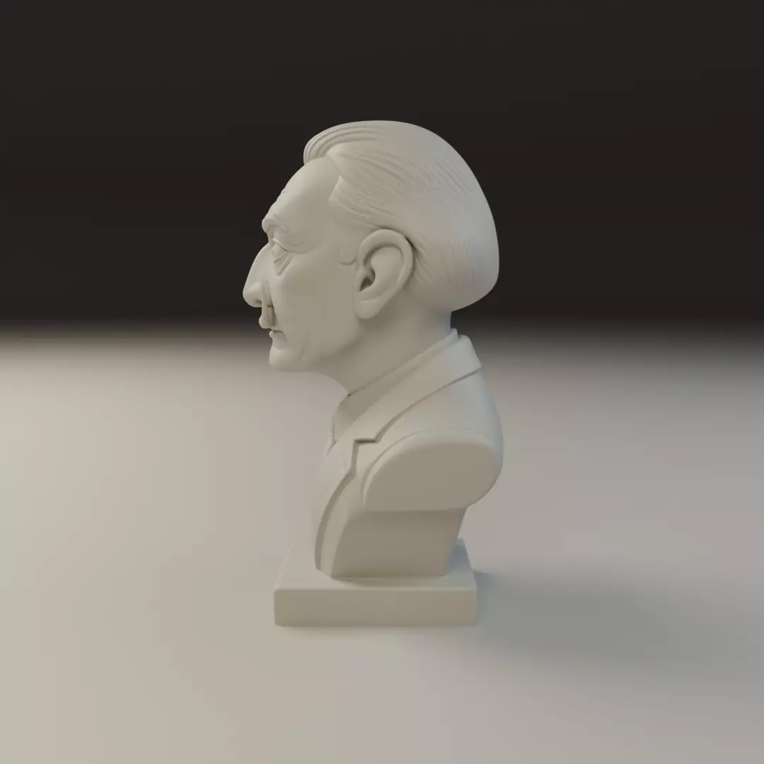 Salvador Dali Bust 3D print model_3