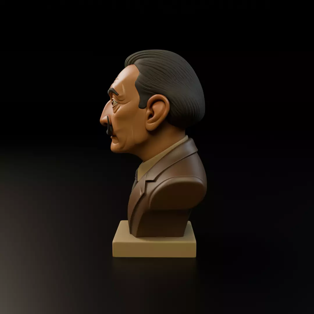 Salvador Dali Bust 3D print model_4