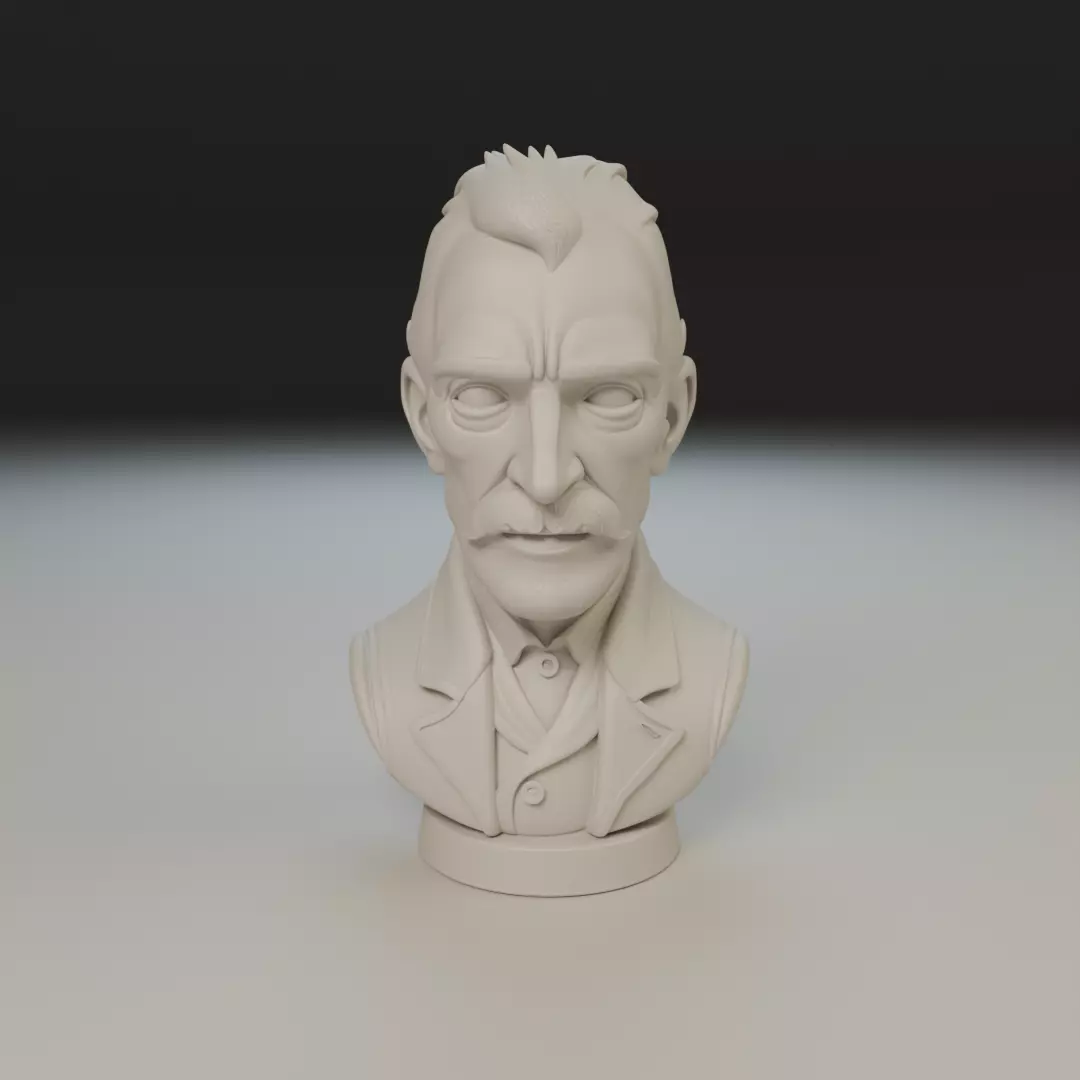 Vincent van Gogh 3D print model_16