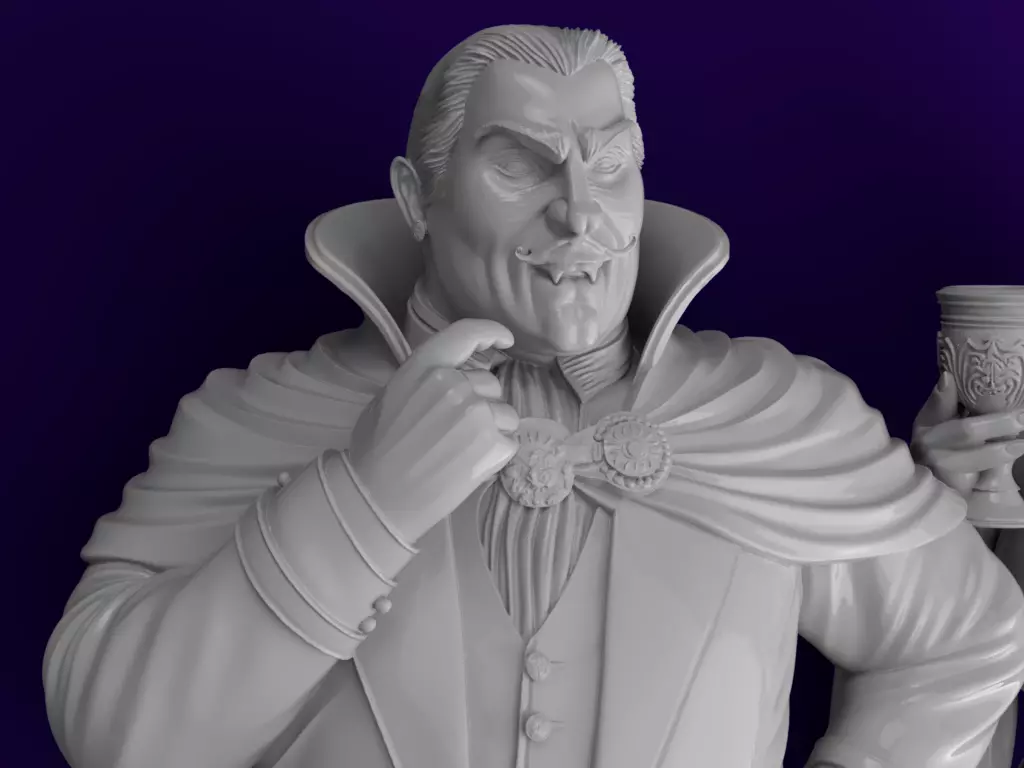 Vampire Couple Busts 3D print model_2