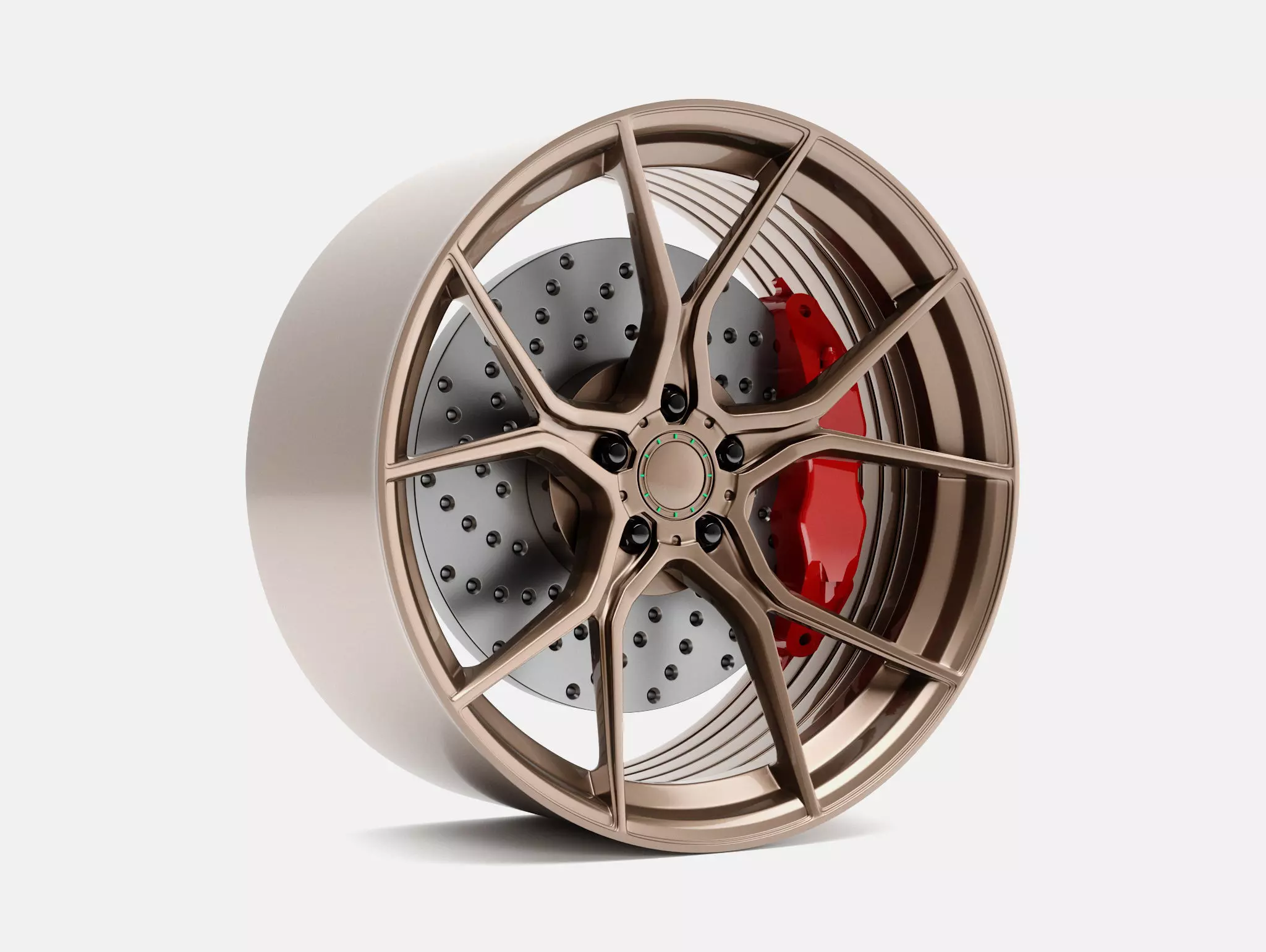 20x10 Stance SF07 Wheel and Brake 3D print model_0