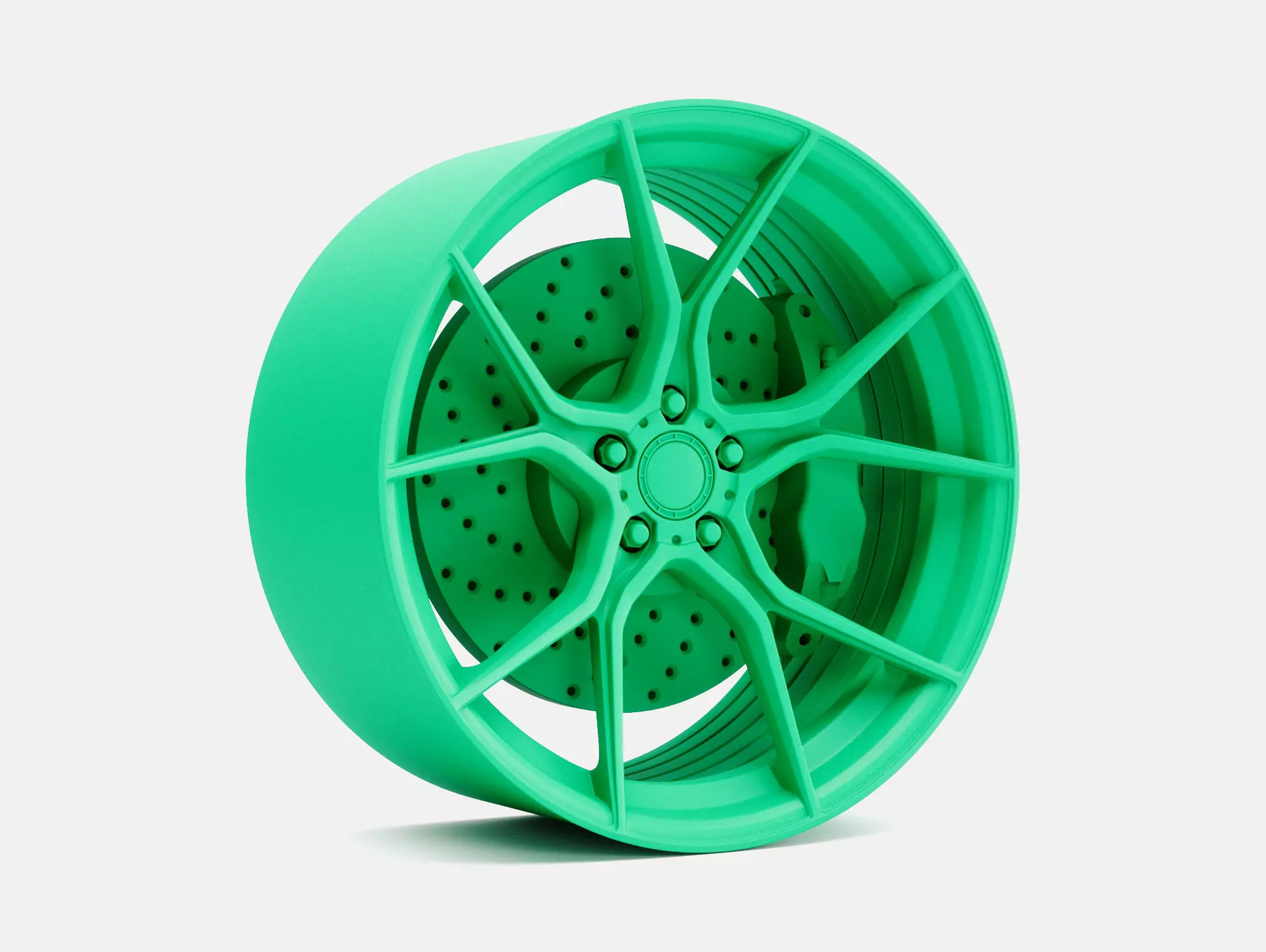 20x10 Stance SF07 Wheel and Brake 3D print model_1
