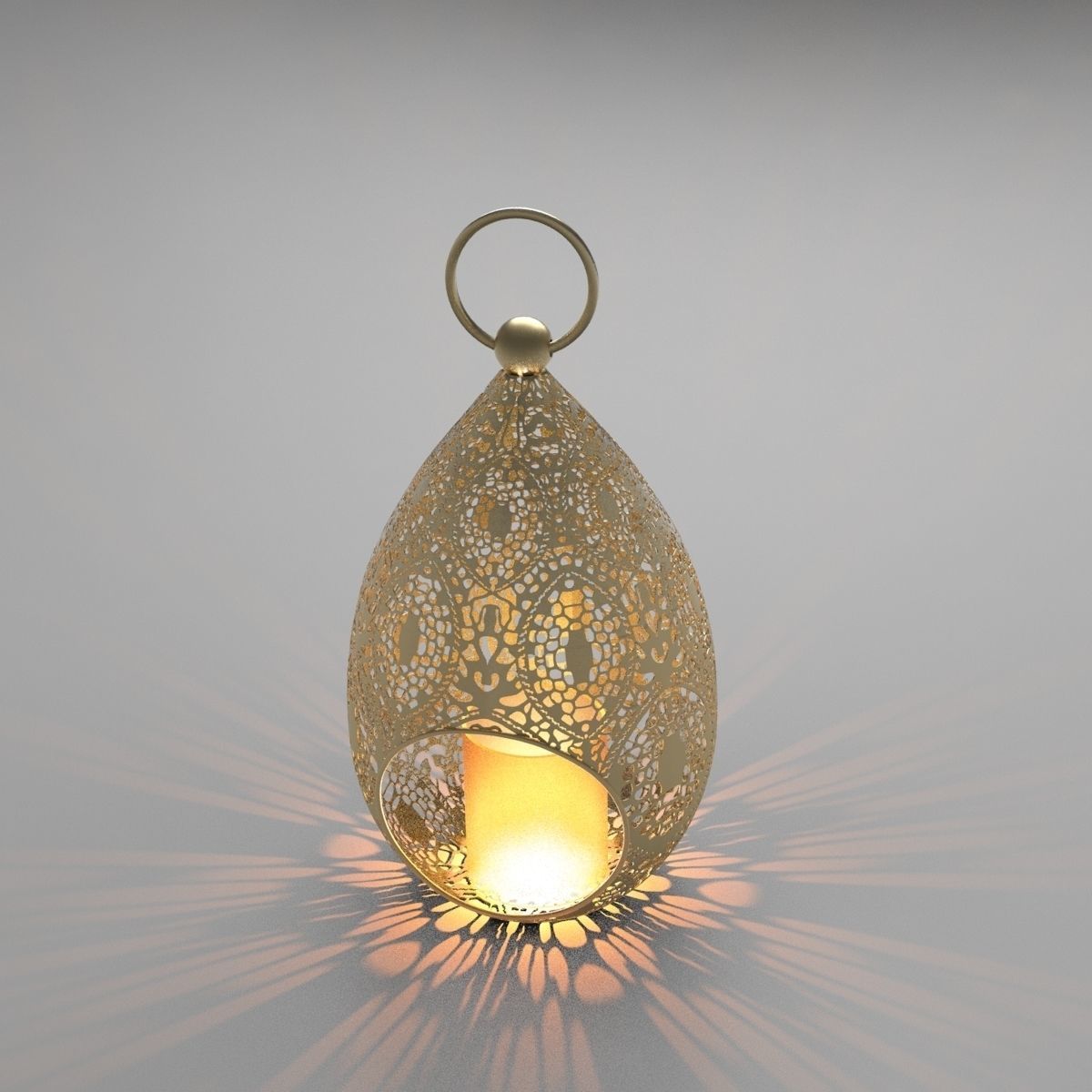 Moroccan lamp 1 3D model_2