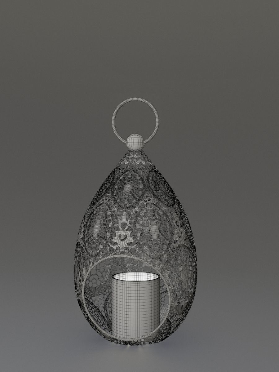 Moroccan lamp 1 3D model_4